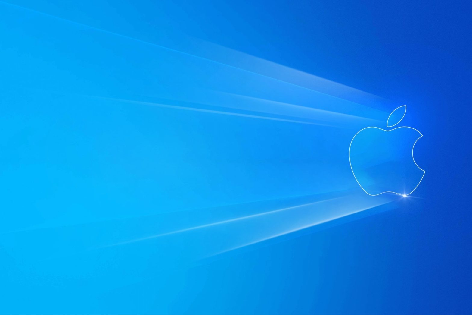 Logo de Apple como el fondo de Windows 10